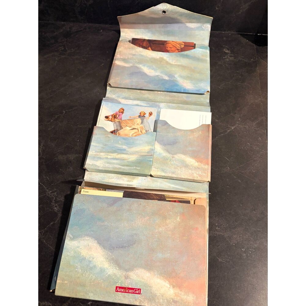 Vintage 2004 American Girl Pen Pal Pack Cards Notes Stationery Set Retired